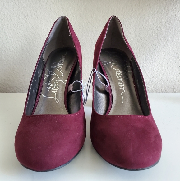 Wine Libby Edelman Heels - Picture 1 of 4